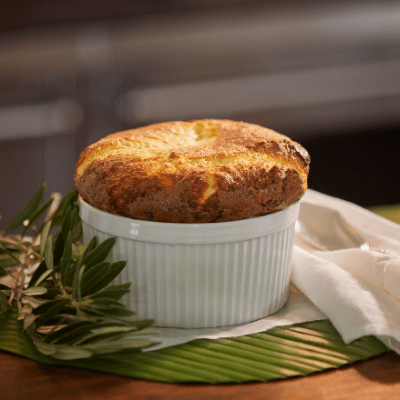 Signature Cheese Souffle in Dish by The Fab Fête Souffles